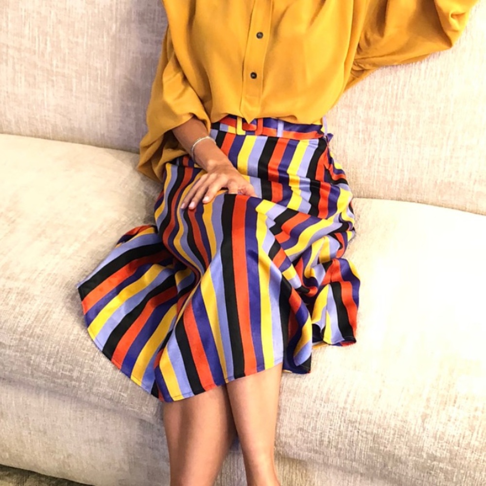 House of Harlow striped skirt